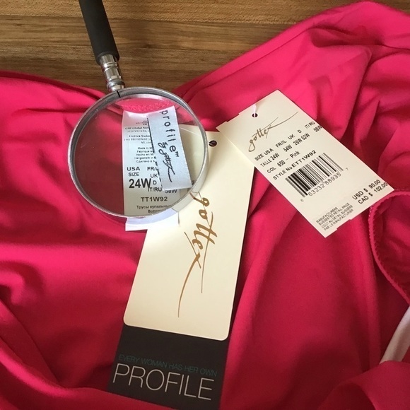 Gottex Profile swim skirt size pink 24W. NWT - Picture 5 of 10